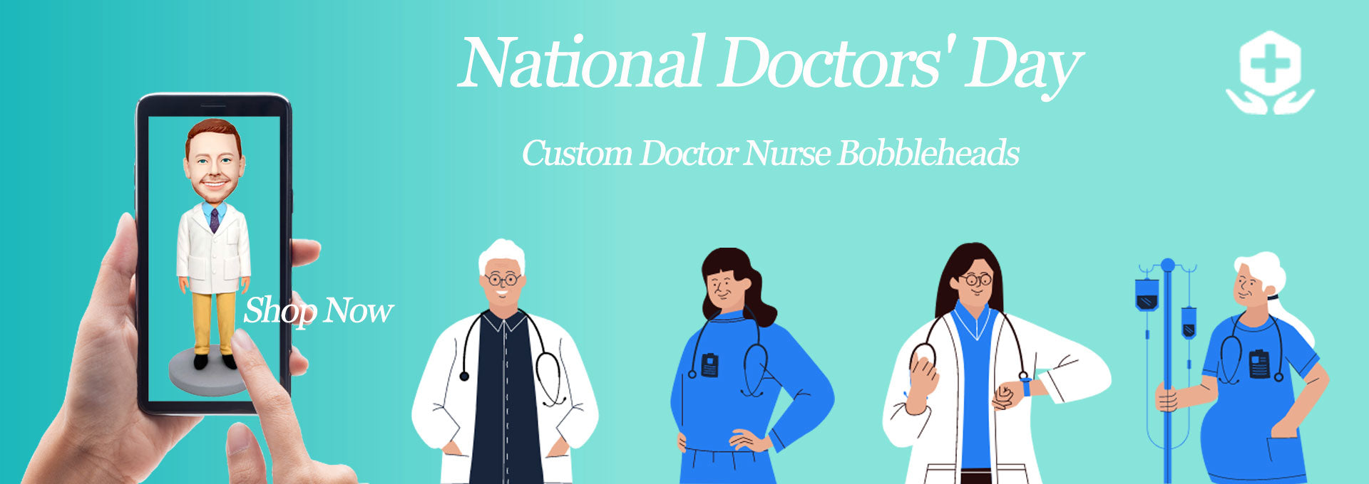 Custom Doctor Bobbleheads As National Doctor's Day Gifts