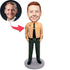 Custom Cool Male Police Bobbleheads Hands In Pockets
