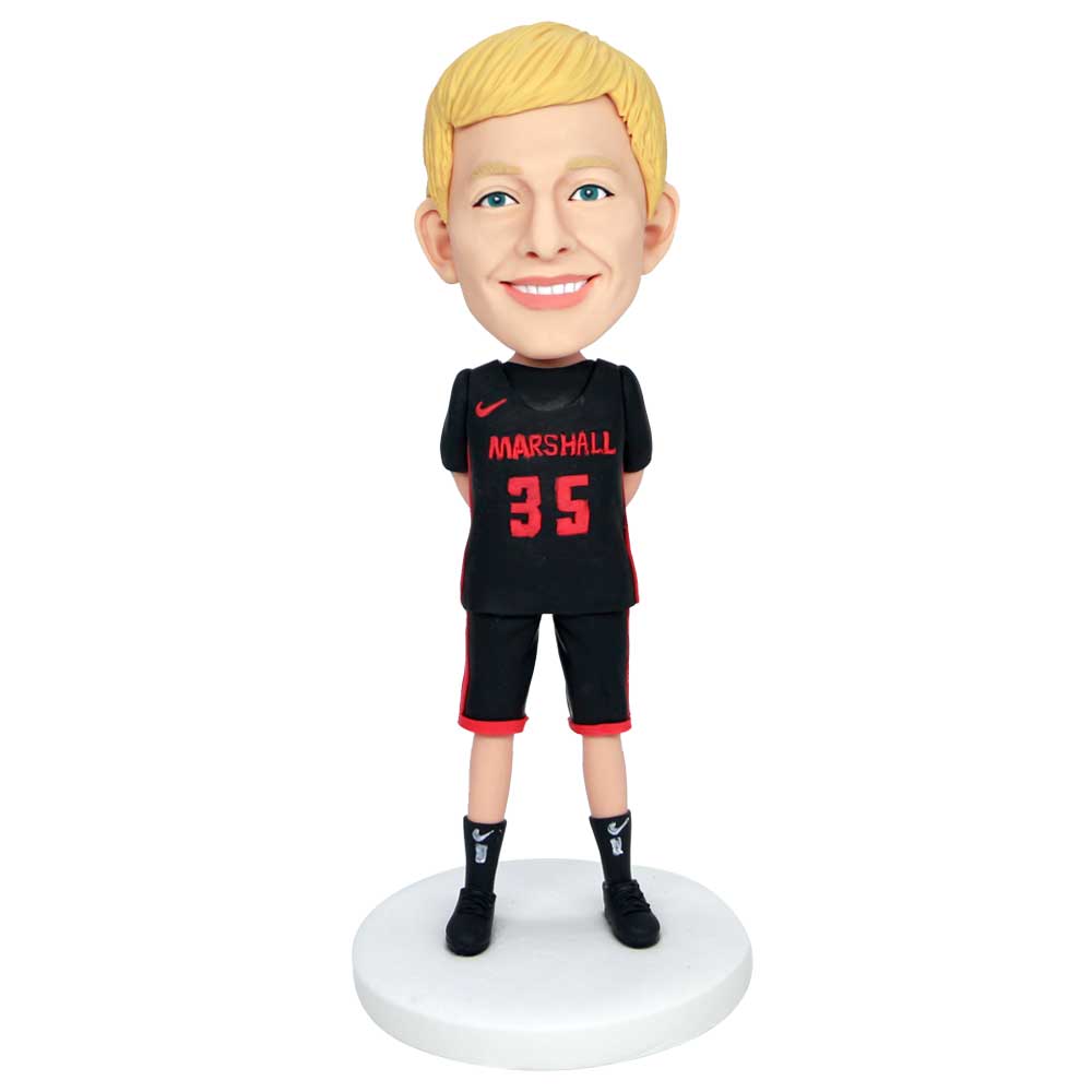 Custom Boy Basketball Player Bobbleheads In Basketball Uniform