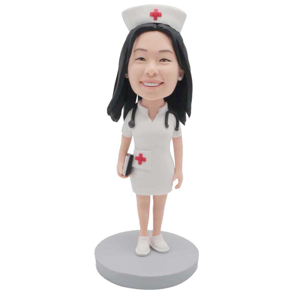 Custom Charming Female Nurse Bobbleheads