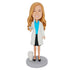 Custom Female Dentist Bobbleheads In White Coat With Tooth