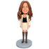 Custom Female Office Staff Bobbleheads In Business Suit