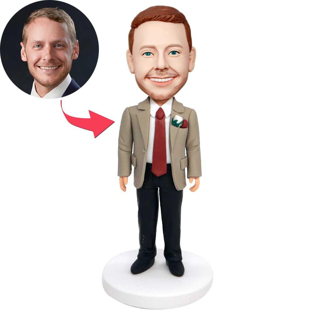 Custom Handsome Groomsmen Bobbleheads