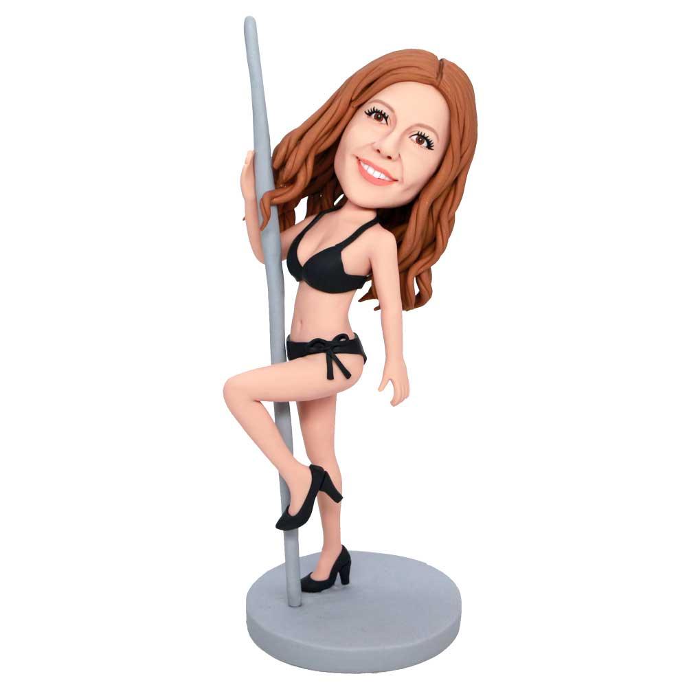 Custom Humorous Charming Female Pole Dancing Bobbleheads