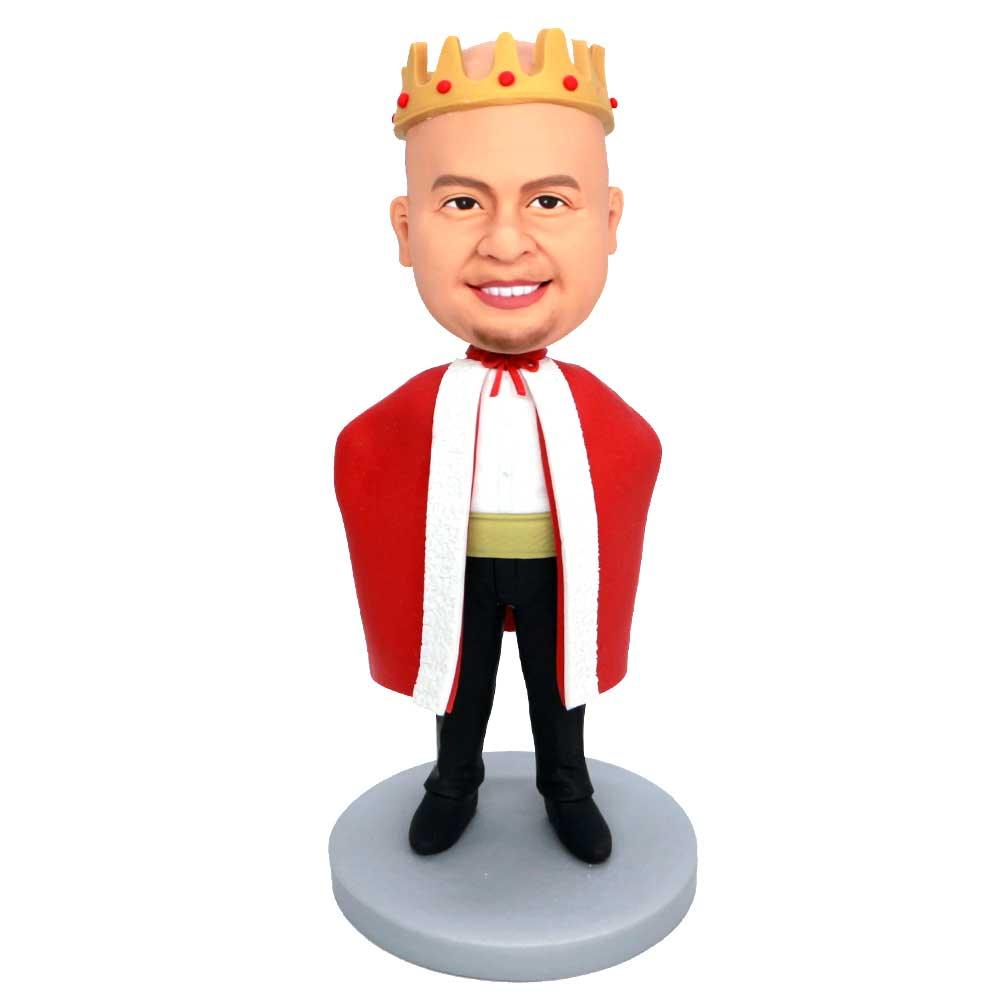 Custom King With King Crown Bobbleheads
