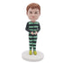 Custom Little Boy Bobbleheads In Striped Bodysuit