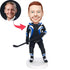 Custom Male Ice Hockey Bobbleheads