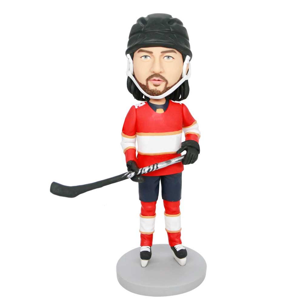 Custom Male Ice Hockey Goalie Bobbleheads