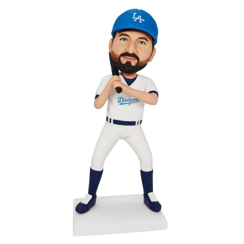 Custom Male LA Dodgers Baseball Player Bobbleheads In Professional Team Uniform