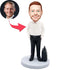 Custom Male Office Staff Bobbleheads With A Briefcase