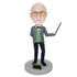 Custom Male Professor Teacher Bobbleheads Holding a Pointer