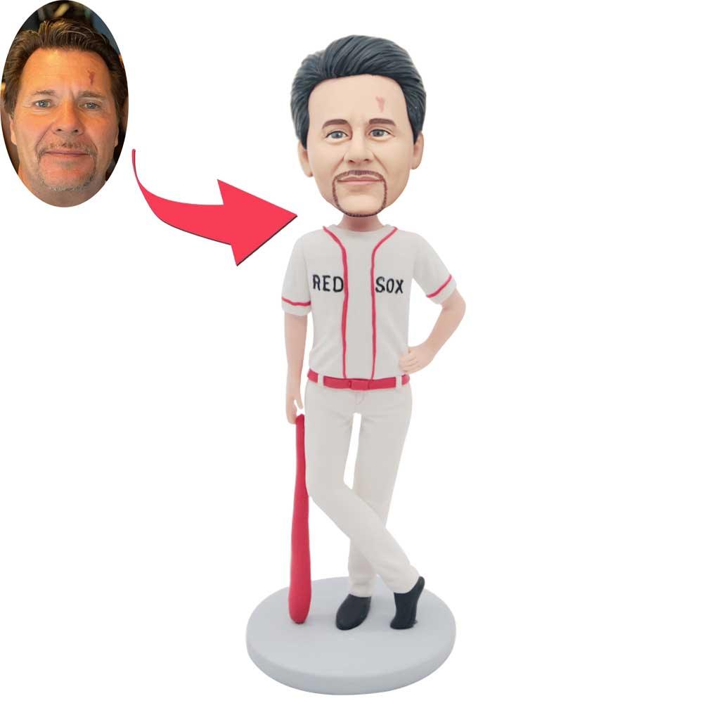 Custom Male Red Sox Baseball Player Bobbleheads