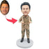 Custom Male Soldier Bobbleheads In Military Uniform