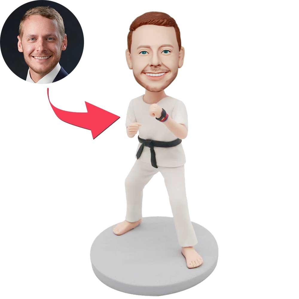 Custom Male Taekwondo Bobbleheads