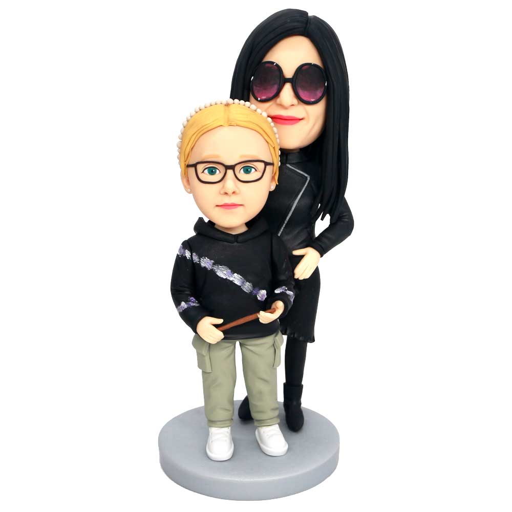 Custom Mother And Daughter Bobbleheads