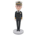 Custom Professional Policeman Bobbleheads In Black Uniform