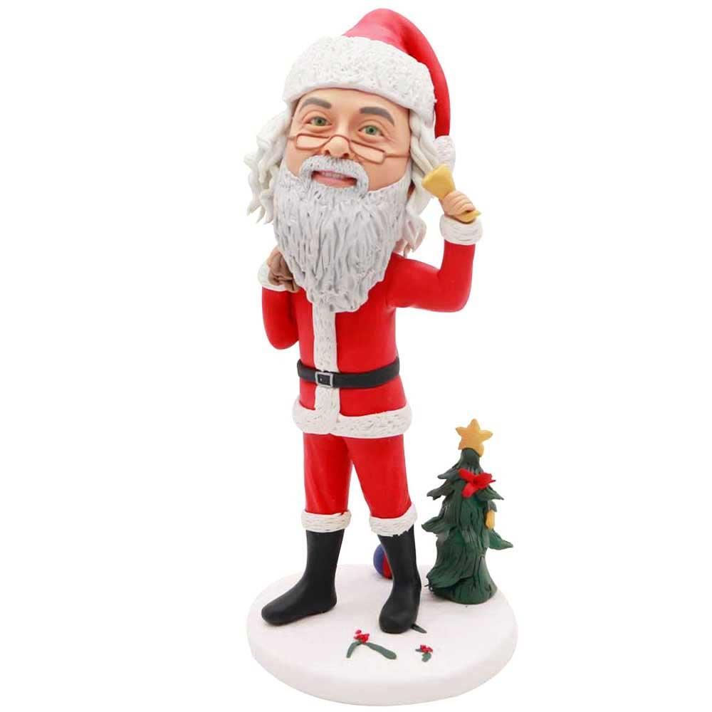 Custom Santa Claus Bobbleheads With Christmas Gifts