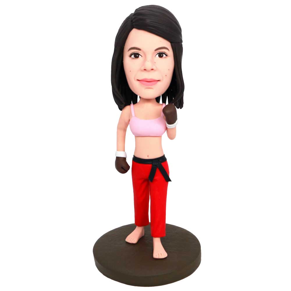 Custom Sexy Power Female Boxer Bobbleheads