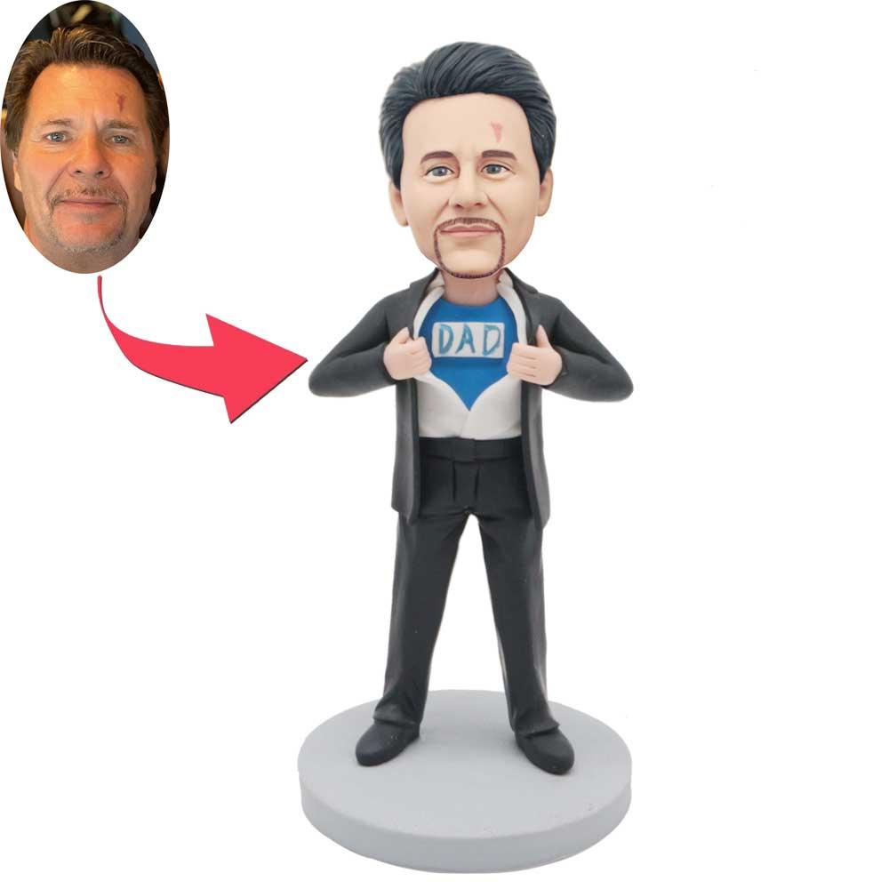 Father’s Day Gifts Custom Handsome Super Dad Bobbleheads