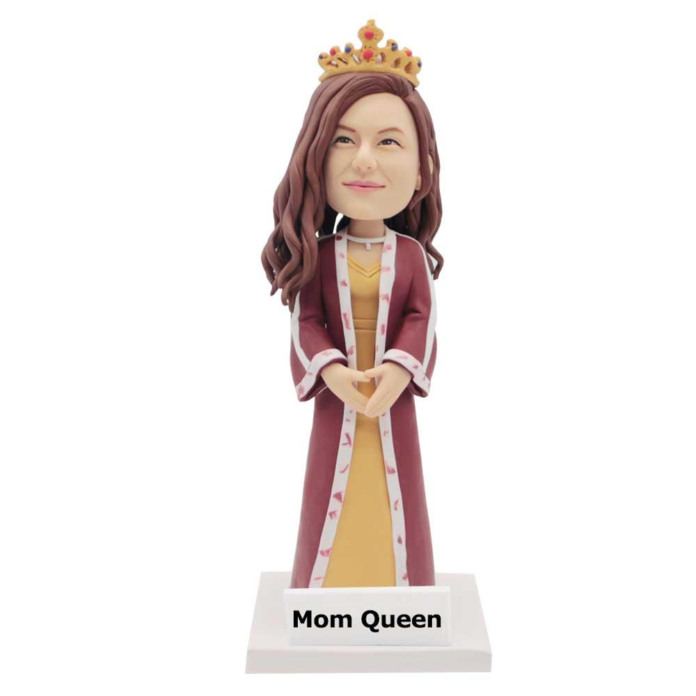 Mother's Day Gifts Super Woman Mom In Apron Custom Figure Bobbleheads