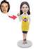 Mother’s Day Gifts Custom Female Bobbleheads In Yellow Apron